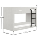 Flair Eden Beige Boucle Bunk Bed