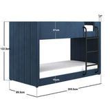 Flair Eden Bunk Bed Navy Velvet