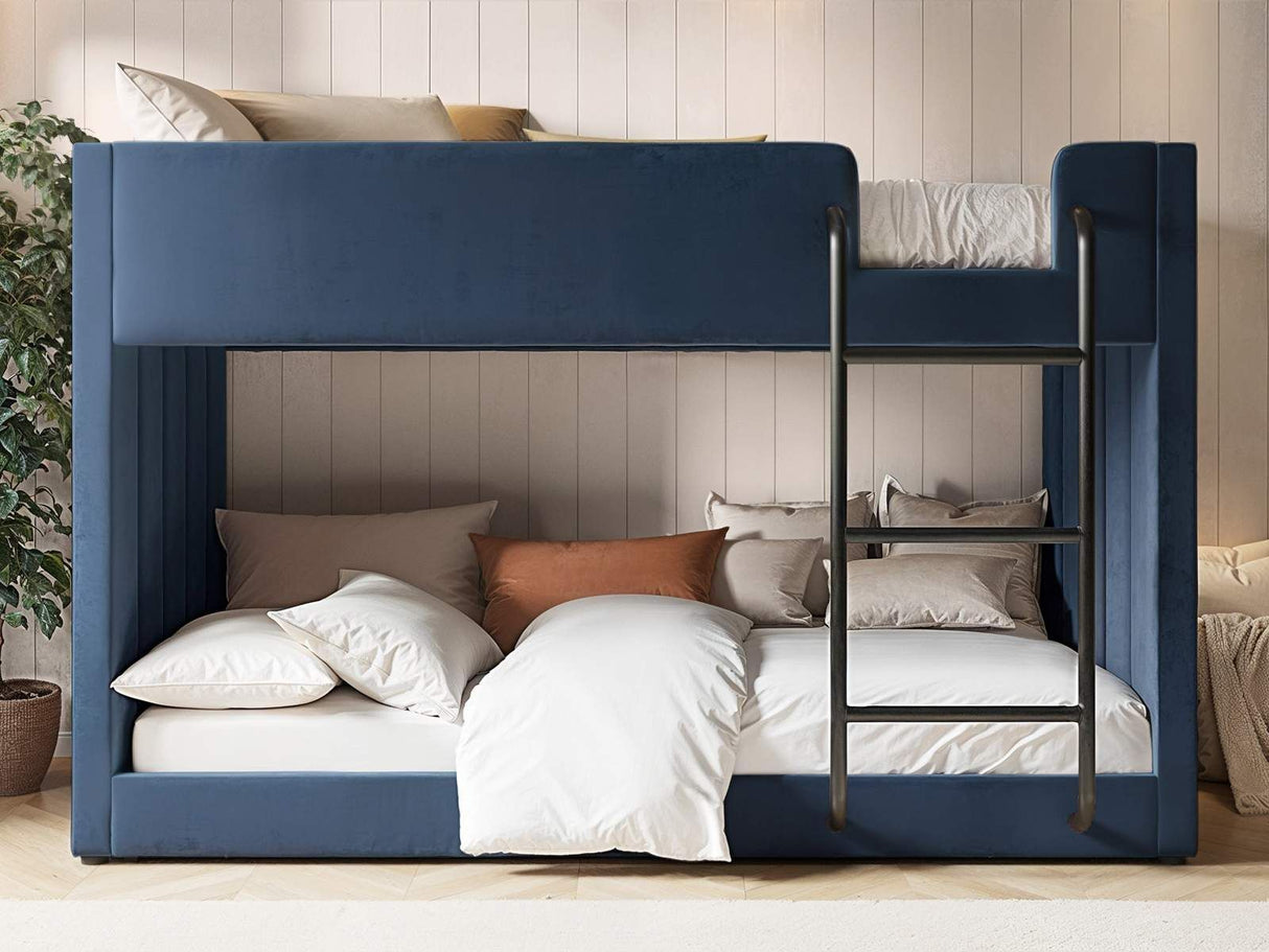 Flair Eden Bunk Bed Navy Velvet