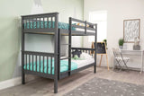 Flair Zoom Wooden Detachable Bunk Bed Grey