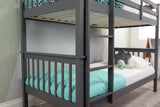 Flair Zoom Wooden Detachable Bunk Bed Grey