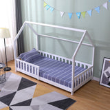 Flair Explorer Play House Floor Bed with Rails White Wooden