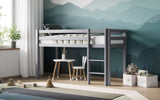 Flair Wooden Elara Shorty Mid Sleeper Grey