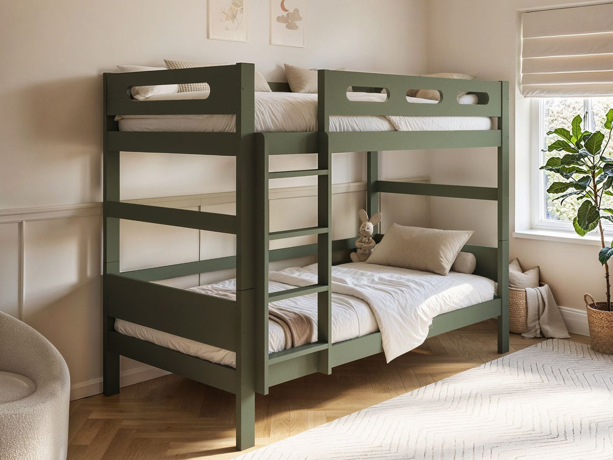 Flair Elijah Detachable Wooden Bunk Bed Green