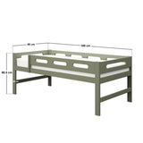 Flair Elijah Detachable Wooden Bunk Bed Green