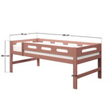 Flair Elijah Detachable Wooden Bunk Bed Pink
