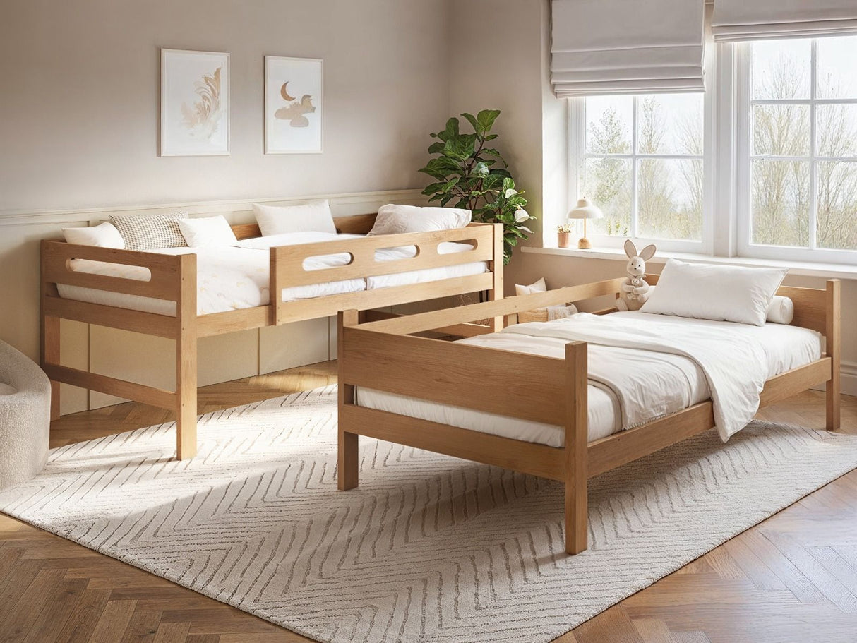 Flair Elijah Detachable Wooden Bunk Bed Natural