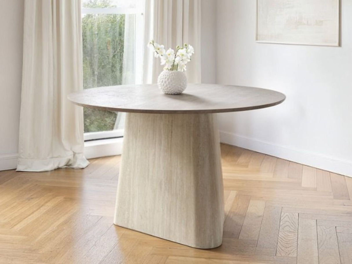 SOLACE+CO Elin Sintered Stone Round Dining Table