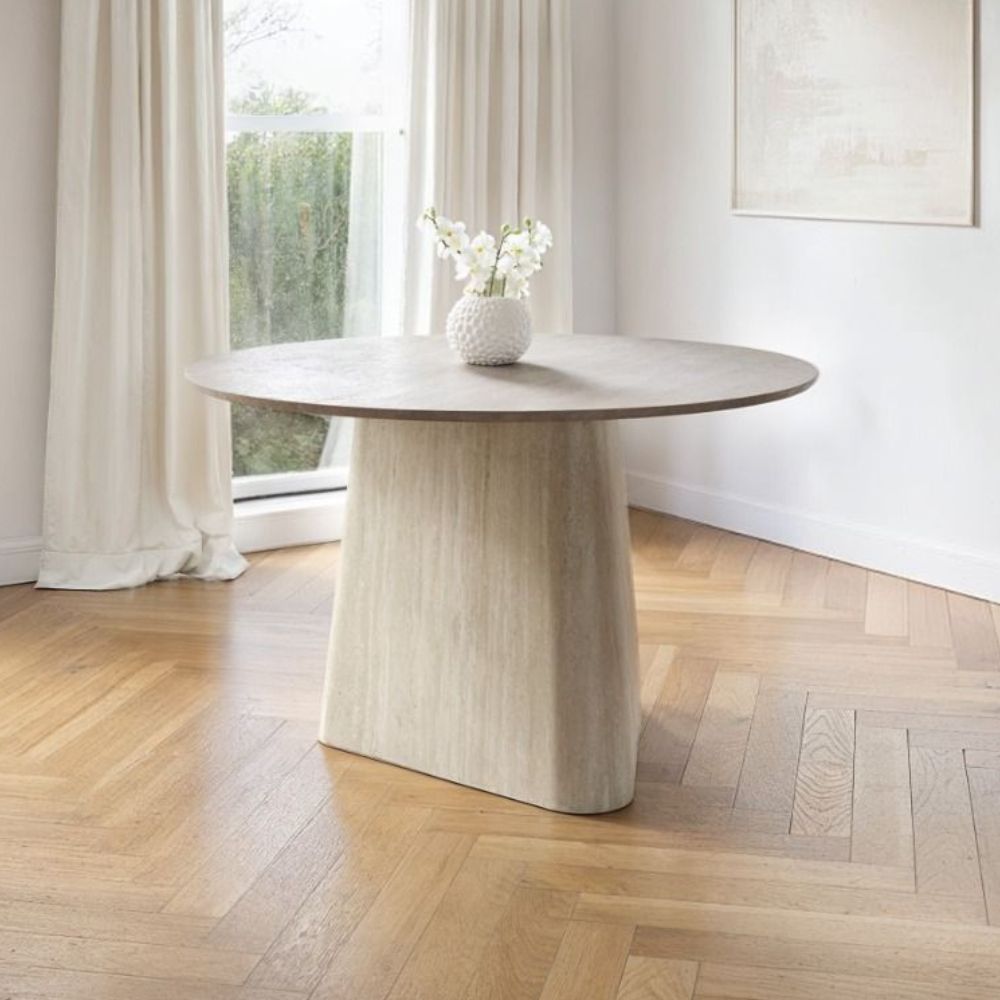 SOLACE+CO Elin Sintered Stone Round Dining Table