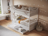 Flair Elvis Bunk Bed with Trundle & Drawers White