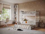 Flair Elvis Bunk Bed with Trundle & Drawers White