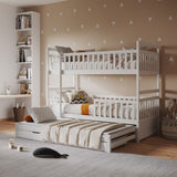 Flair Elvis Bunk Bed with Trundle & Drawers White