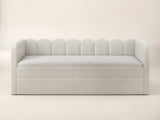 Flair Esme Cloud Day Bed with Trundle Beige Boucle