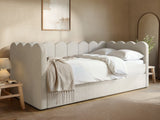 Flair Esme Cloud Day Bed with Trundle Beige Boucle