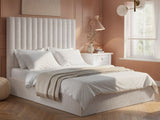 Flair Everley Kingsize Boucle Ottoman Bed Cream
