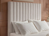 Flair Everley Double Boucle Ottoman Bed Cream