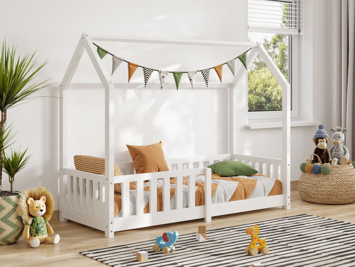 Flair Explorer Shorty Play House Floor Bed White Wooden