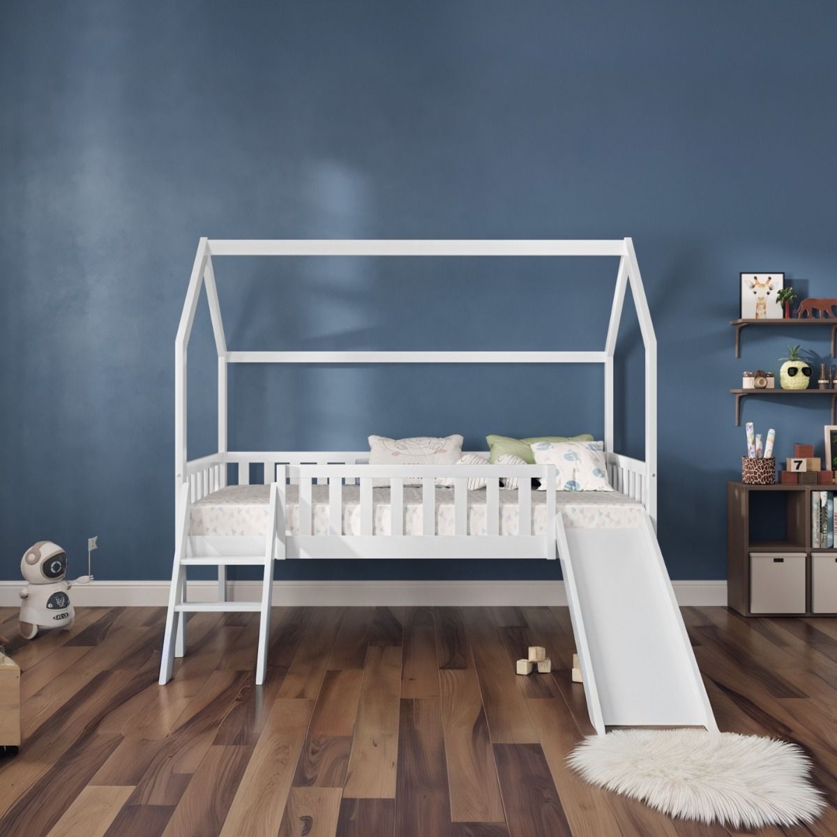 Flair Explorer Slide Mid Sleeper with Rails White