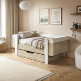 Flair Alfie Wooden Toddler Bed White & Oak