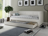 Noomi Erika Guest Bed with Drawer White (FSC-Certified)