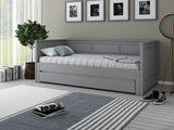 Noomi Erika Guest Bed with Drawer Grey (FSC-Certified)