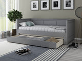 Noomi Erika Guest Bed with Drawer Grey (FSC-Certified)