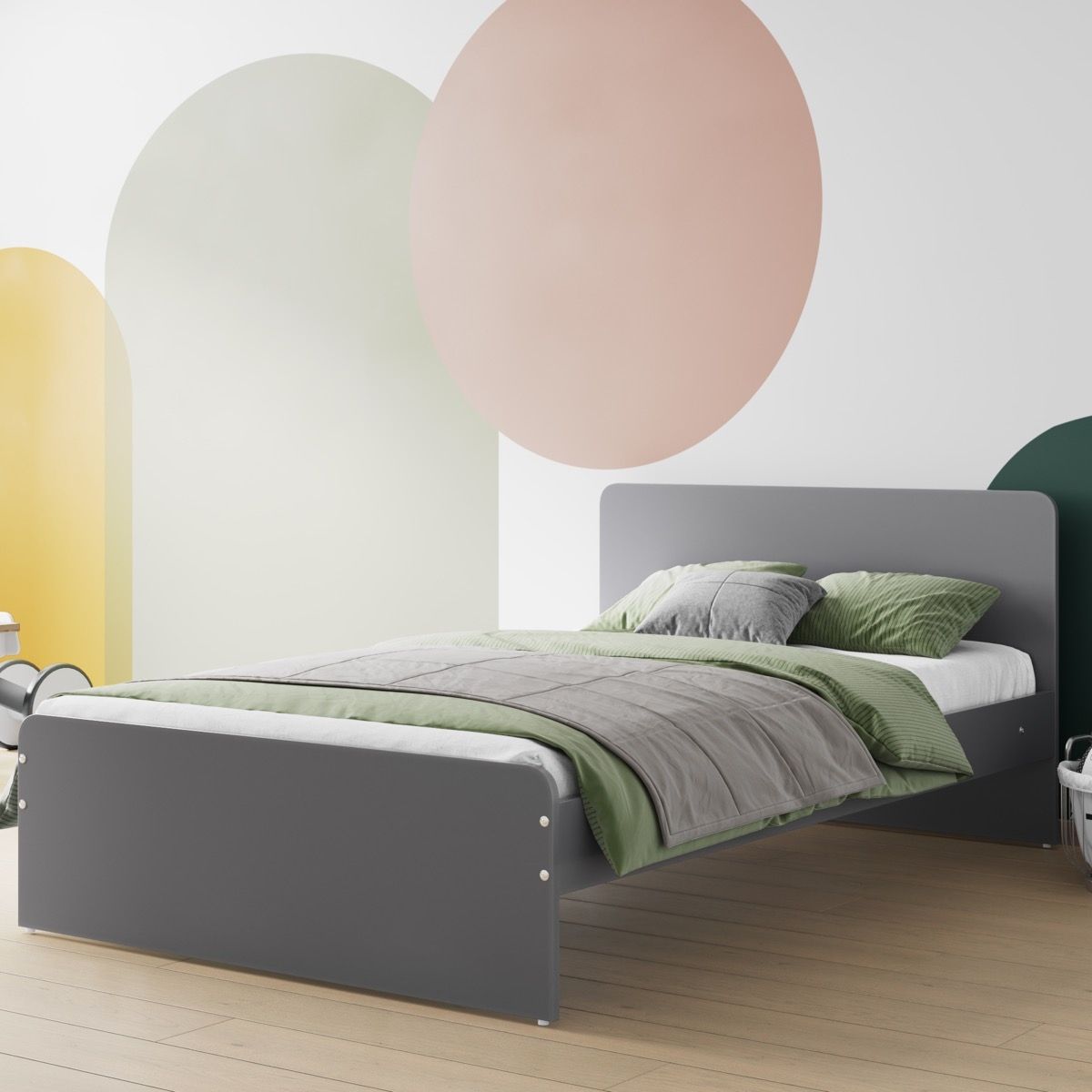Flair Wizard Small Double Bed Grey