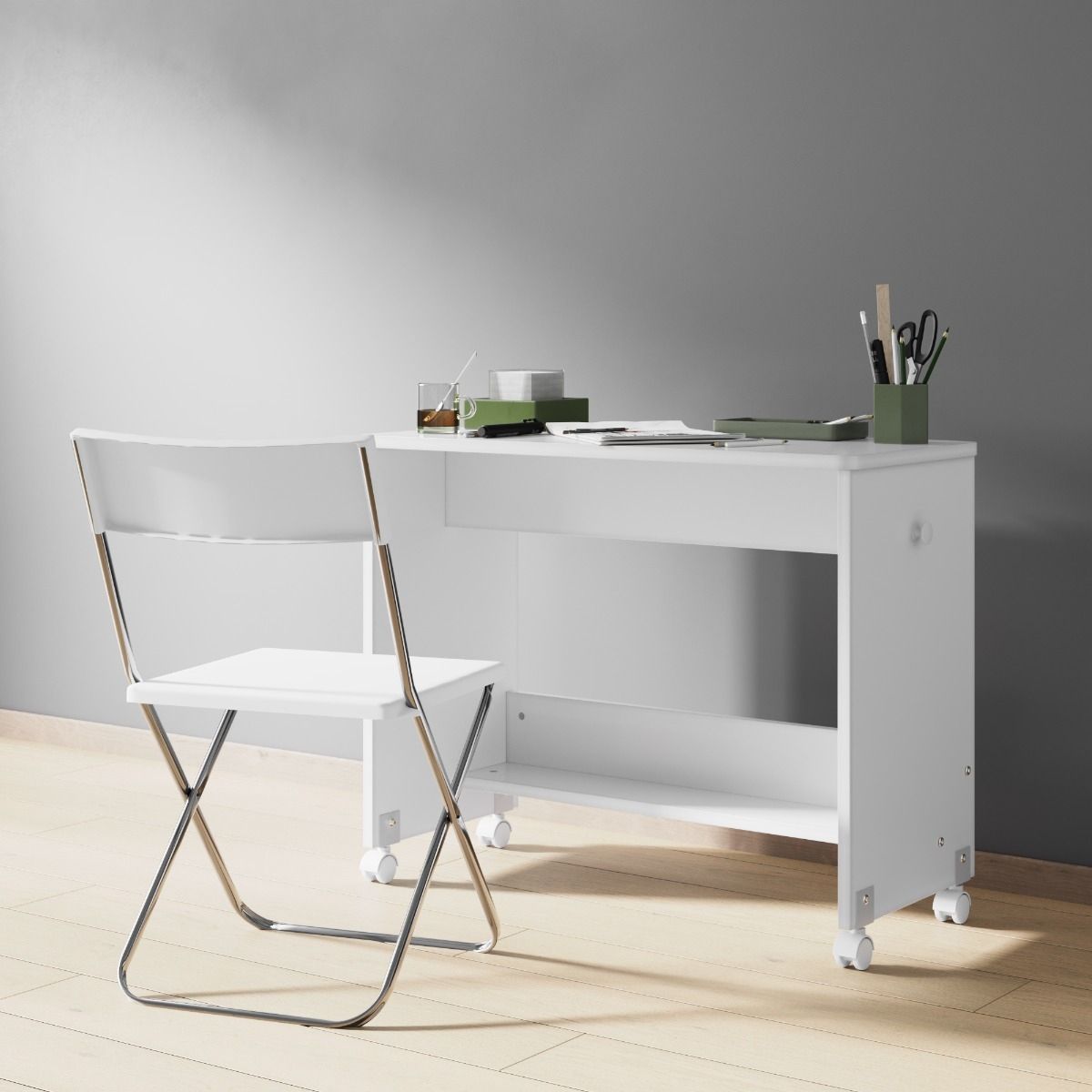 Flair Wizard Pull Out Desk White