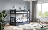 Flair Zoom Detachable Bunk Bed with Trundle Grey