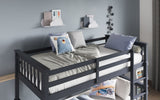 Flair Zoom Wooden Detachable Bunk Bed Grey