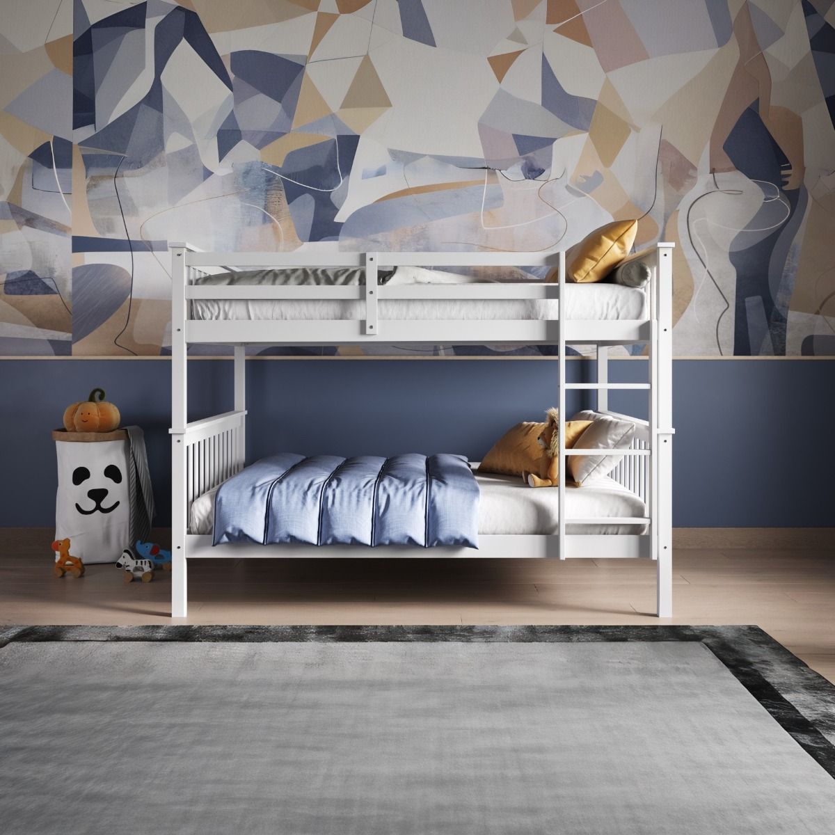 Flair Tetrad Detachable Small Double Bunk Bed White