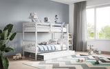 Flair Zoom Small Single Detachable Bunk Bed White