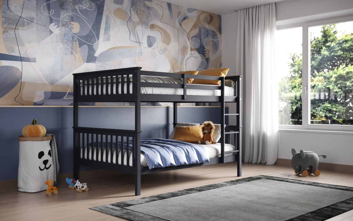 Flair Tetrad Detachable Small Double Bunk Bed Grey