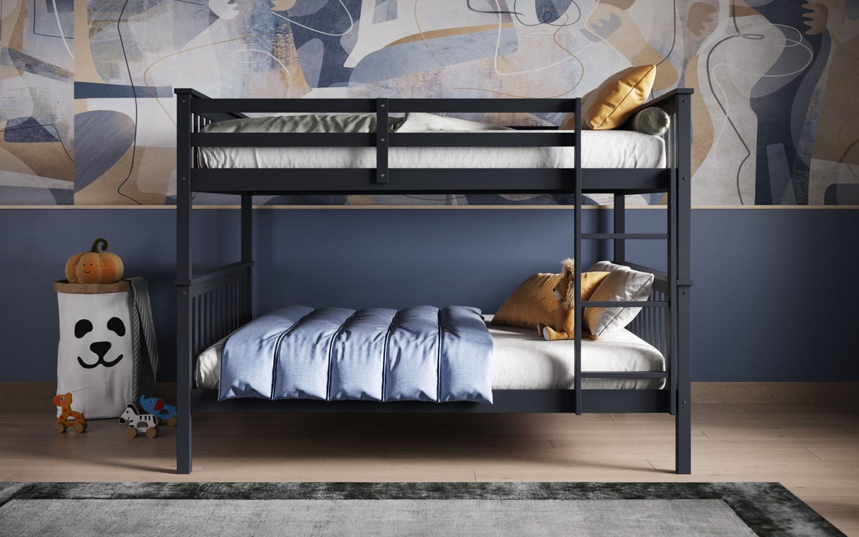 Flair Tetrad Detachable Small Double Bunk Bed Grey