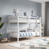 Flair Zoom Small Single Detachable Bunk Bed White