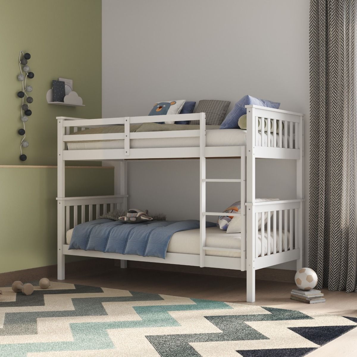 Flair Koop Wooden Detachable Bunk Bed White