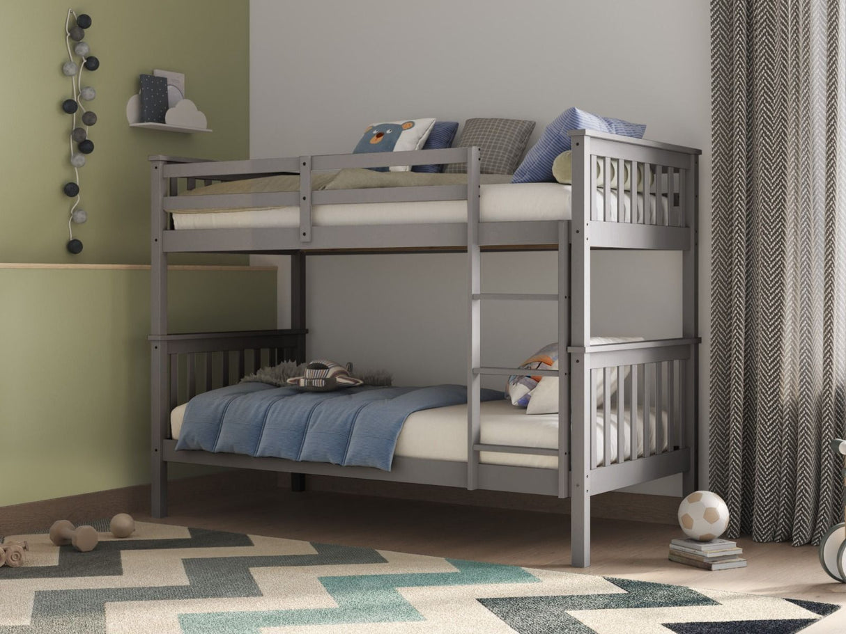 Flair Koop Wooden Detachable Bunk Bed Grey