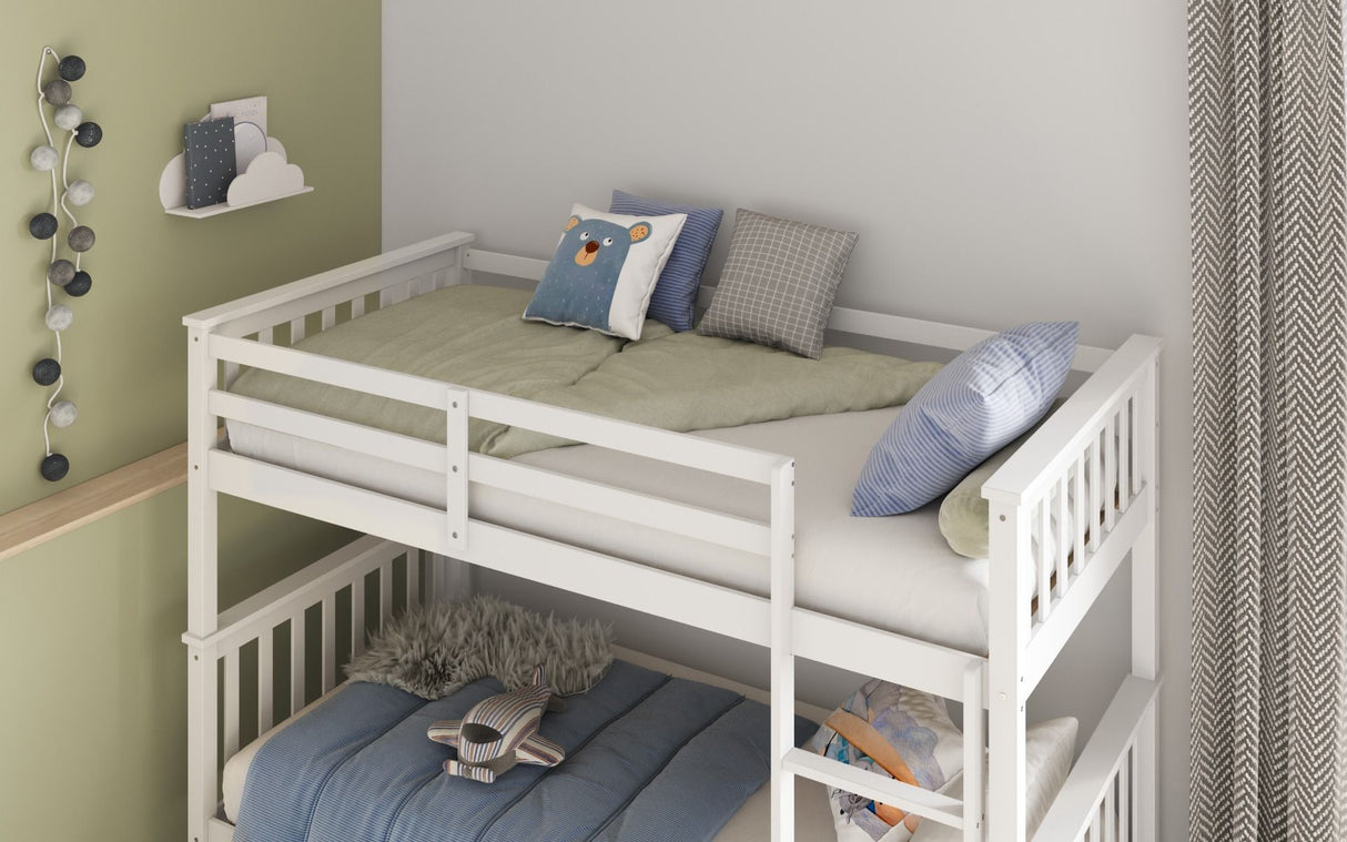 Flair Koop Wooden Detachable Bunk Bed White