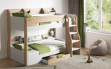 Flair Flick Storage Bunk Bed White & Oak