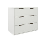 Noomi Nora Solid Wood Mid Sleeper 6 Drawer Set White (FSC-Certified)