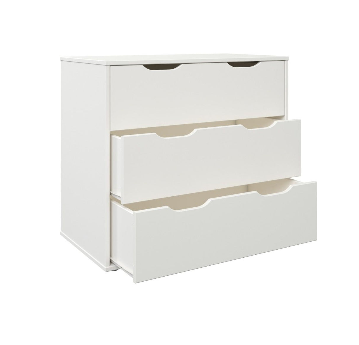 Noomi Nora Solid Wood Mid Sleeper 6 Drawer Set White (FSC-Certified)