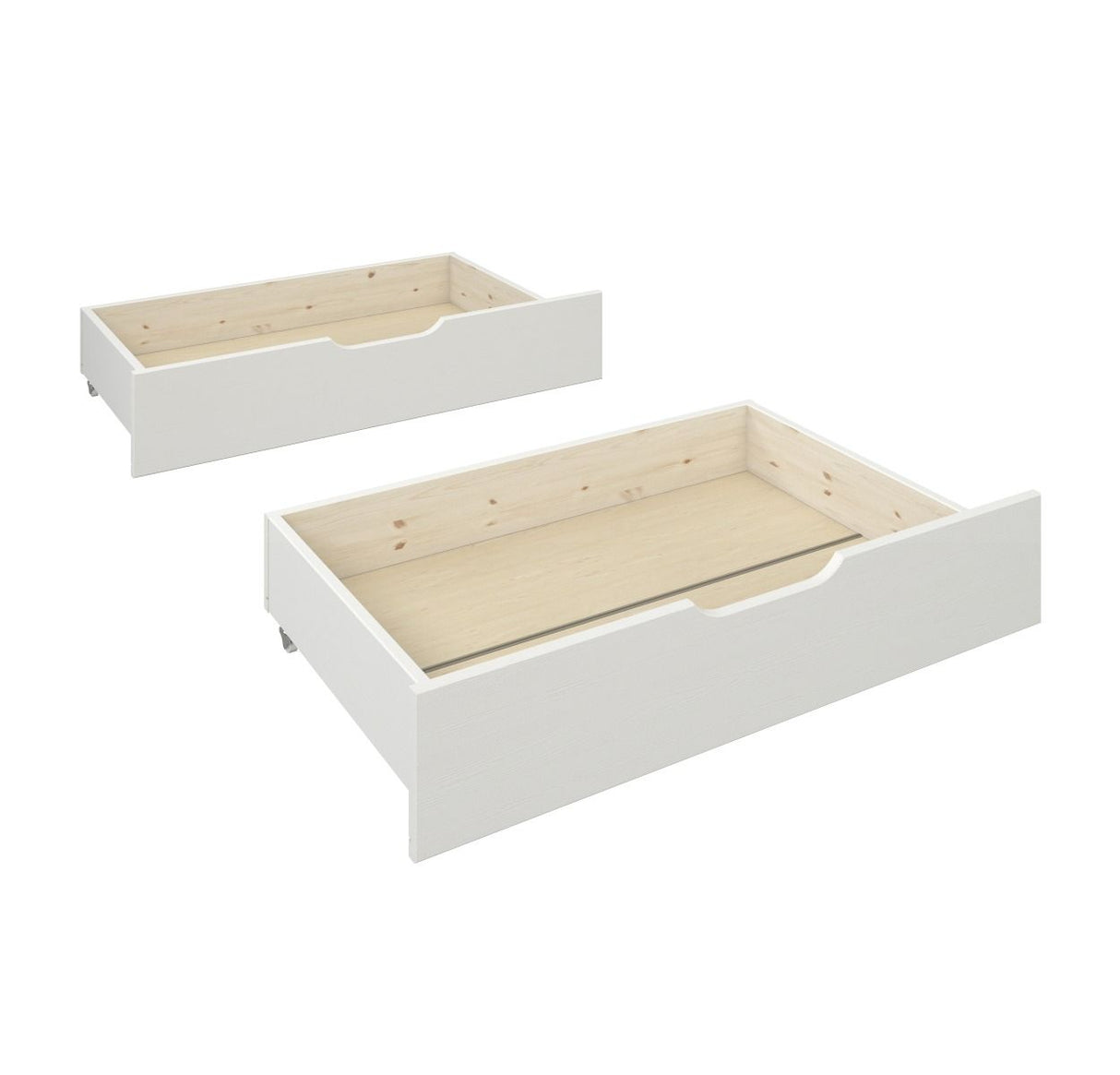 Noomi Jorgi Corner Storage Bed White & Oak (FSC-Certified)