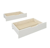 Noomi Jorgi Corner Storage Bed White & Oak (FSC-Certified)