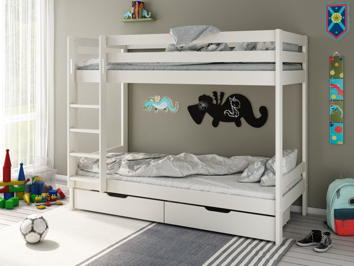 Noomi Nora Solid Wood Bunk Bed White (FSC-Certified)