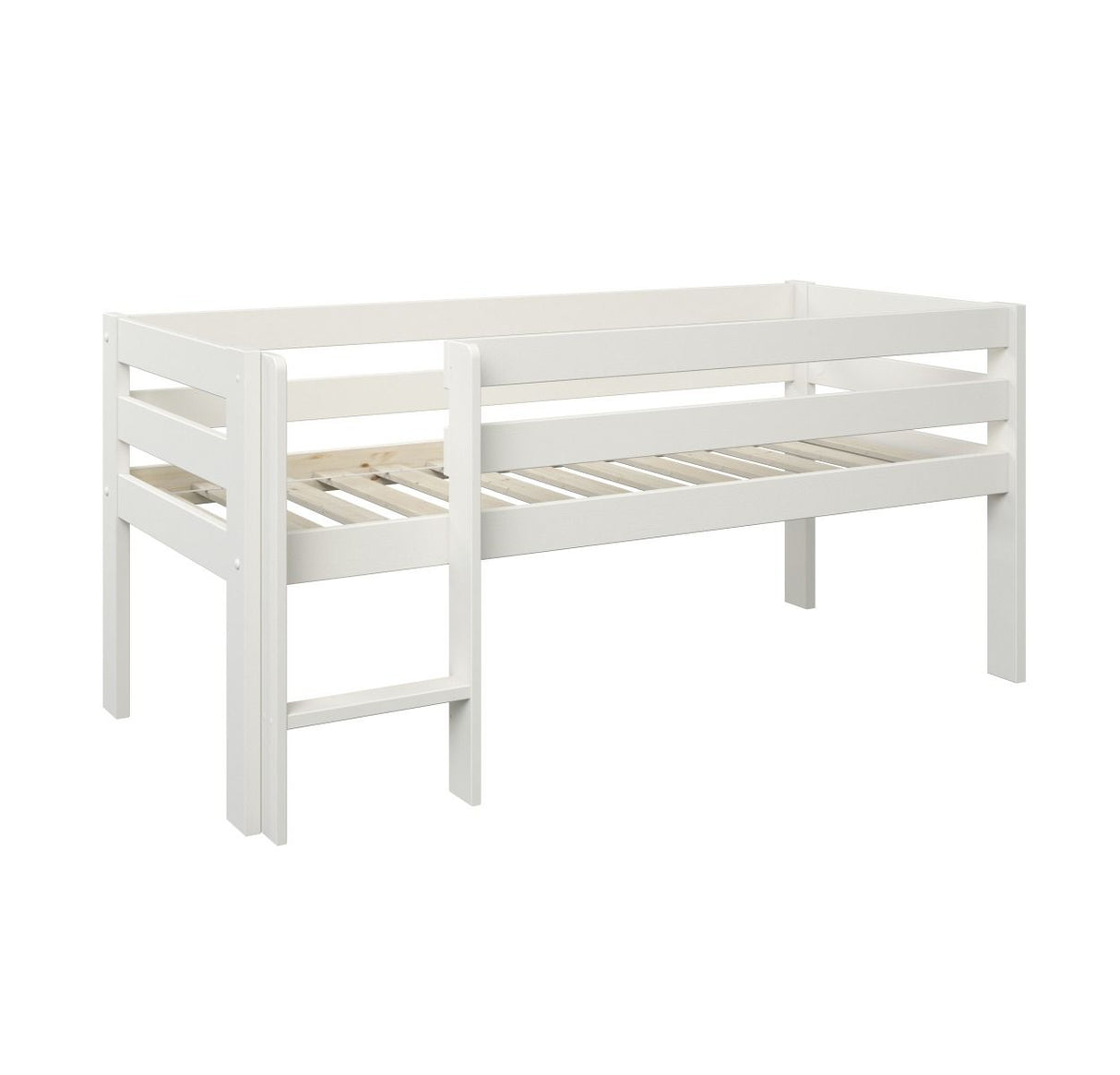 Noomi Solid Wood Shorty Mid Sleeper White (FSC-Certified)