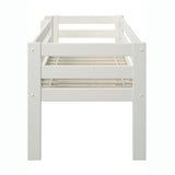 Noomi Solid Wood Shorty Mid Sleeper White (FSC-Certified)