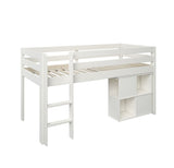 Noomi Nora Solid Wood Mid Sleeper White (FSC-Certified)