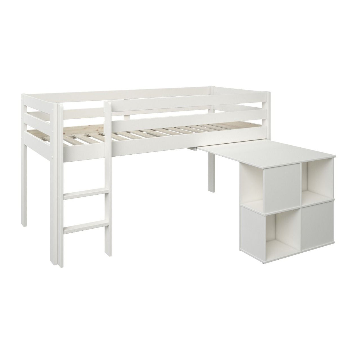 Noomi Nora Solid Wood Mid Sleeper White (FSC-Certified)