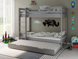 Noomi Nora Solid Wood Bunk Bed Grey (FSC-Certified)