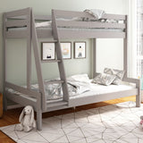 Noomi Nora Solid Wood Triple Bunk Bed Grey (FSC-Certified)